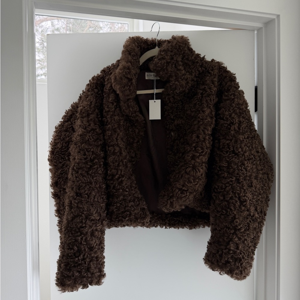 The Faux Fur Coat, Espresso by Boheme Goods - Picture 8 of 12